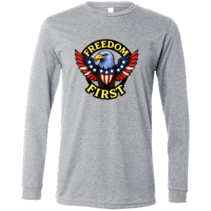 EAGLE FREEDOM FIRST - 3501 Bella + Canvas Men's LS T-Shirt