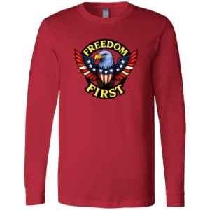 EAGLE FREEDOM FIRST - 3501 Bella + Canvas Men's LS T-Shirt