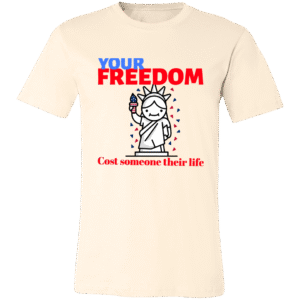 YOUR FREEDOM STATUE OF LIBERTY - 3001C Bella + Canvas Unisex Jersey Short-Sleeve T-Shirt