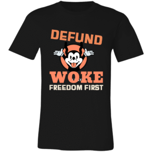 DEFUND WOKE - 3001C Bella + Canvas Unisex Jersey Short-Sleeve T-Shirt
