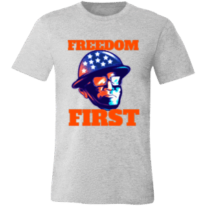 Worker FREEDOM FIRST - 3001C Bella + Canvas Unisex Jersey Short-Sleeve T-Shirt