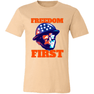 Worker FREEDOM FIRST - 3001C Bella + Canvas Unisex Jersey Short-Sleeve T-Shirt
