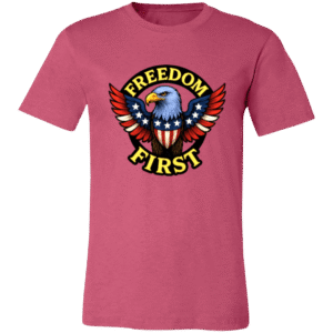 SPREAD EAGLE FREEDOM FIRST - 3001C Bella + Canvas Unisex Jersey Short-Sleeve T-Shirt