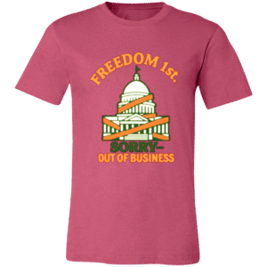 D.C. SORRY OUT OF BUSINESS - 3001C Bella + Canvas Unisex Jersey Short-Sleeve T-Shirt