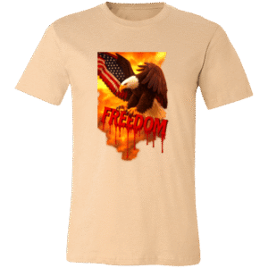 SUNRISE EAGLR FREEDOM - 3001C Bella + Canvas Unisex Jersey Short-Sleeve T-Shirt