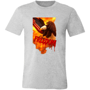 SUNRISE EAGLR FREEDOM - 3001C Bella + Canvas Unisex Jersey Short-Sleeve T-Shirt