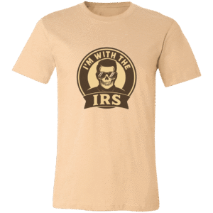 I'M WITH THE IRS -3001C Bella + Canvas Unisex Jersey Short-Sleeve T-Shirt