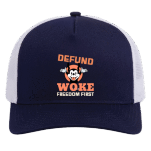 DEFUND WOKE - 105C 5-Panel Trucker Snapback Cap