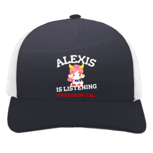 ALEXIS IS LISTENING - 105C 5-Panel Trucker Snapback Cap