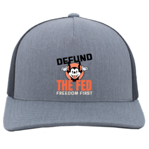 DEFUND THE FED - 105C 5-Panel Trucker Snapback Cap