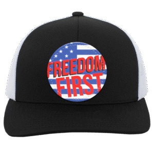 BLUE FLAG-FREEDOM FIRST - 104C Trucker Snap Back