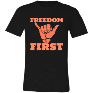 HANG IN FREEDOM FIRST -3001C Bella + Canvas Unisex Jersey Short-Sleeve T-Shirt
