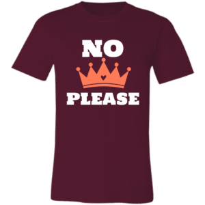 NO KINGS PLEASE-3001C Bella + Canvas Unisex Jersey Short-Sleeve T-Shirt