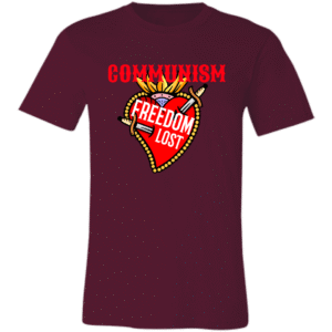 COMMUNISM FREEDOM LOST - 3001C Bella + Canvas Unisex Jersey Short-Sleeve T-Shirt- COMMUNISM FREEDOM LOST