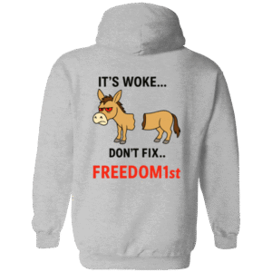 IT'S WOKE DON'T FIX IT - G186 Gildan Zip Up Hooded Sweatshirt-IT'S WOKE DON'T FIX IT