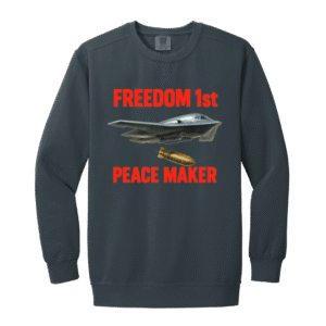 - B-2 PEACE MAKER - 1566 Garment-Dyed Adult Crewneck Sweatshirt