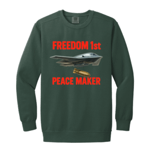 - B-2 PEACE MAKER - 1566 Garment-Dyed Adult Crewneck Sweatshirt