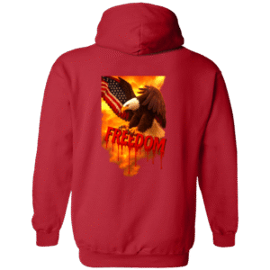 SUNRISE EAGLE FREEDOM-G186 Gildan Zip Up Hooded Sweatshirt