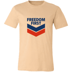 CHEVRONS FREEDOM FIRST - 3001C Bella + Canvas Unisex Jersey Short-Sleeve T-Shirt