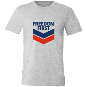 CHEVRONS FREEDOM FIRST - 3001C Bella + Canvas Unisex Jersey Short-Sleeve T-Shirt