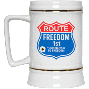 ROUTE FREEDOM 1st - 22217 Beer Stein 22oz.