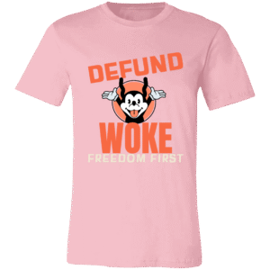 DEFUND WOKE -3001C Bella + Canvas Unisex Jersey Short-Sleeve T-Shirt