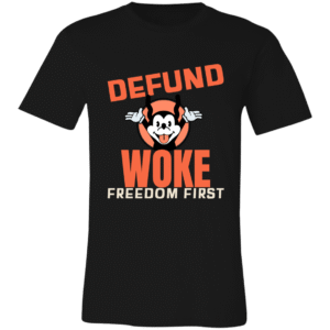 DEFUND WOKE -3001C Bella + Canvas Unisex Jersey Short-Sleeve T-Shirt