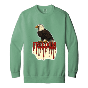EAGLE FREEDOM - 1566 Garment-Dyed Adult Crewneck Sweatshirt