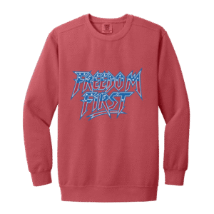 ELECTRIC- FREEDOM FIRST - 1566 Garment-Dyed Adult Crewneck Sweatshirt