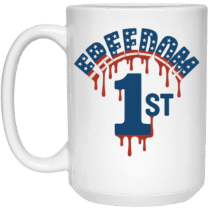 FREEDOM 1st.-21504 15oz White Mug