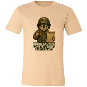-DO YOU KNOW THE CONSTITUTION?3001C Bella + Canvas Unisex Jersey Short-Sleeve T-Shirt
