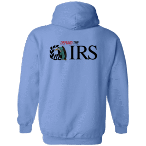 DEFUND THE IRS -G186 Gildan Zip Up Hooded Sweatshirt