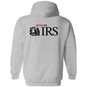 DEFUND THE IRS -G186 Gildan Zip Up Hooded Sweatshirt