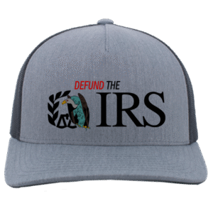 DEFUND THE IRS -105C 5-Panel Trucker Snapback Cap