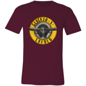 GLOCKED -N- LOADED -3001C Bella + Canvas Unisex Jersey Short-Sleeve T-Shirt