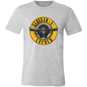 GLOCKED -N- LOADED -3001C Bella + Canvas Unisex Jersey Short-Sleeve T-Shirt