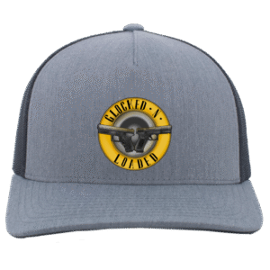 GLOCKED -N- LOADED -105C 5-Panel Trucker Snapback Cap