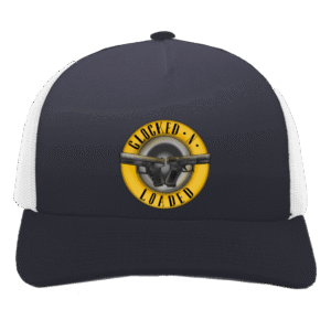GLOCKED -N- LOADED -105C 5-Panel Trucker Snapback Cap