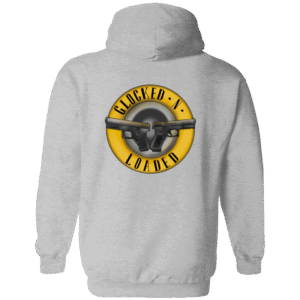 GLOCKED-N-LOADED -G186 Gildan Zip Up Hooded Sweatshirt