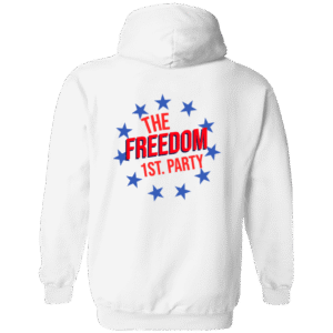 THE FREEDOM 1ST. PARTY -G186 Gildan Zip Up Hooded Sweatshirt