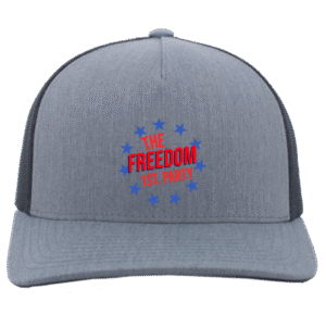 THE FREEDO1ST. PARTY -105C 5-Panel Trucker Snapback Cap